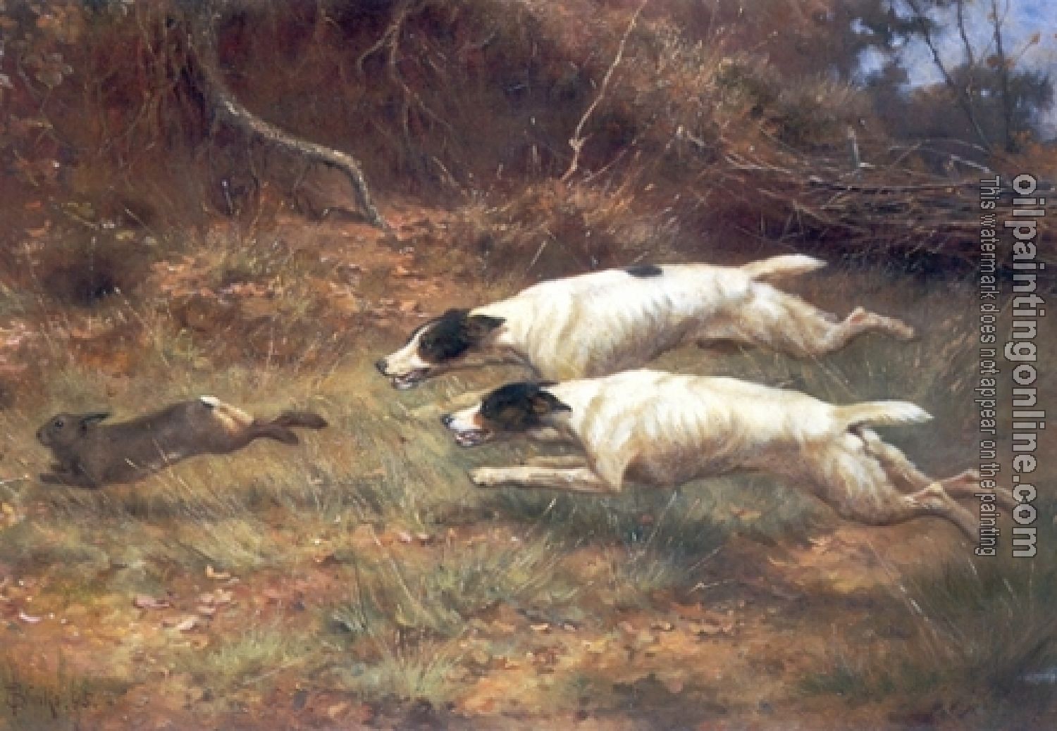 Blinks, Thomas - Terriers on a Hare